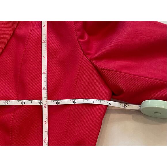 NWT 7th Ave Suiting Raspberry Pink / Bright Pink 2 Button Cotton Blend Blazer 6 - Picture 14 of 15